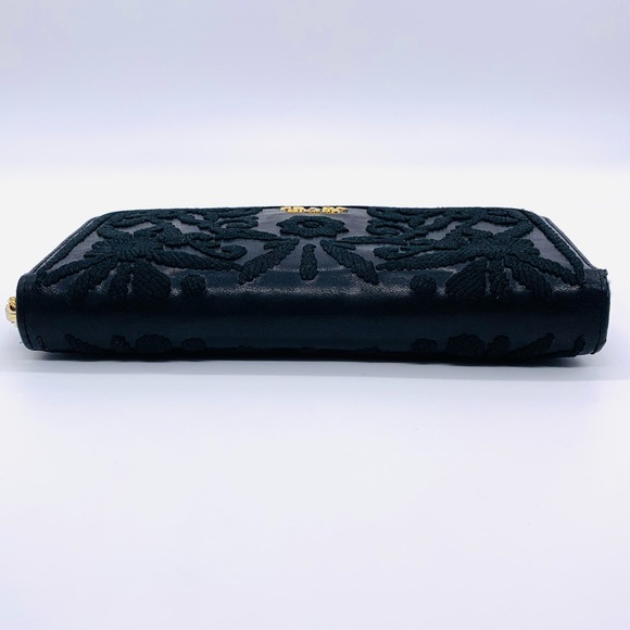 Prada Black Wallet Limited Soft Calf Embroidered - Picture 6 of 16